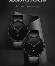 Load image into Gallery viewer, Mens Watches Ultra-Thin Minimalist Waterproof-Fashion Wrist Watch for Men Unisex Dress with Leather Band
