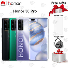 Load image into Gallery viewer, Original Honor 30 Pro Mobile Phone 6.57 inch 8G RAM 128G ROM Kirin 990 Octa Core Android 10 50x Digital Zoom 40MP 5G Smartphone
