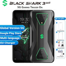 Load image into Gallery viewer, Global Version Xiaomi Black Shark 3 Pro 5G Gaming Smartphone 256GB 12GB Snapdragon 865 5000mAh 7.1&quot; 64MP 5G Game Mobile Phone
