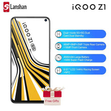 Load image into Gallery viewer, In Stock vivo IQOO Z1 Dual Mode 5G Mobile Phone 4500mAh Big Battery 44W Flash Charge 6GB 128GB Fingerprint Face ID Celular
